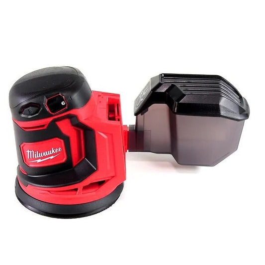 Milwaukee M18 BOS125-0 Ponceuse excentrique sans fil 125mm 18V Solo + Set de ponçage Toolbrothers TURTLE 125mm, 4 pcs. - sans batterie, sans chargeur