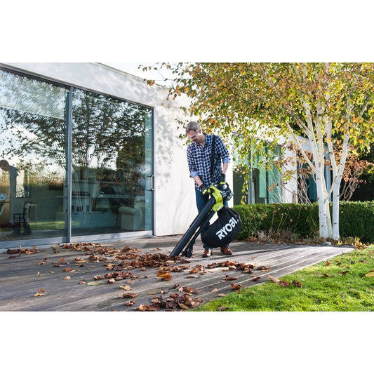 RYOBI - Souffleur aspiro-broyeur Brushless 18V ONE+™ (Batterie 2,5 Ah ONE+ Offerte)